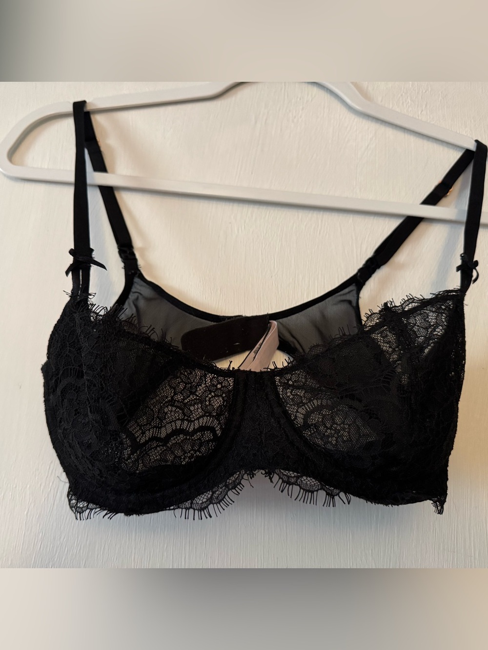 Victoria's Secret Wicked Unlined Black Lace Underwire Bra